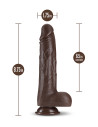 Silikonowe dildo z wibracjami Dr Skin DR. MURPHY 8 inch - Sklep erotyczny Intymnosc24.pl