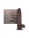 Silikonowe dildo z wibracjami Dr Skin DR. MURPHY 8 inch - Sklep erotyczny Intymnosc24.pl
