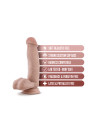DR. SKIN DR. MARK 7 INCH DILDO WITH BALLS BEIGE