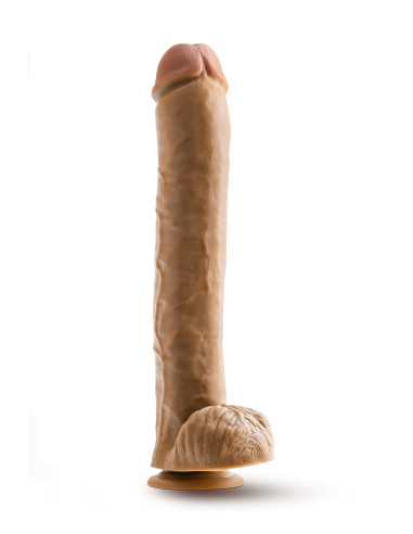 Realistyczne dildo Dr Skin Dr. Michael 14 inch z jądrami - Sklep erotyczny Intymnosc24.pl