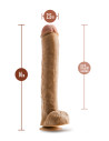 Realistyczne dildo Dr Skin Dr. Michael 14 inch z jądrami - Sklep erotyczny Intymnosc24.pl