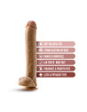 Realistyczne dildo Dr Skin Dr. Michael 14 inch z jądrami - Sklep erotyczny Intymnosc24.pl
