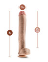 DR. SKIN DR. MICHAEL 14 INCH DILDO WITH BALLS BEIGE
