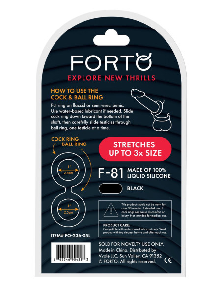 FORTO F-81 DOUBLE RING 51MM BLACK