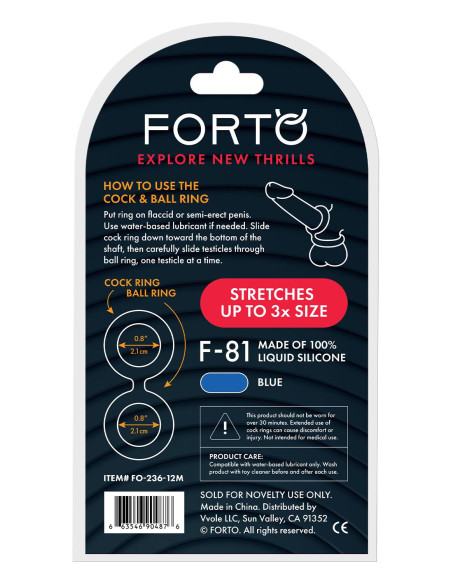 FORTO F-81 DOUBLE RING 47MM BLUE