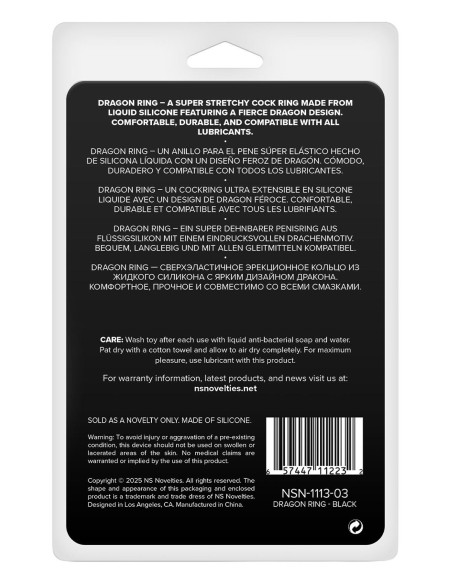 RENEGADE DRAGON RING BLACK