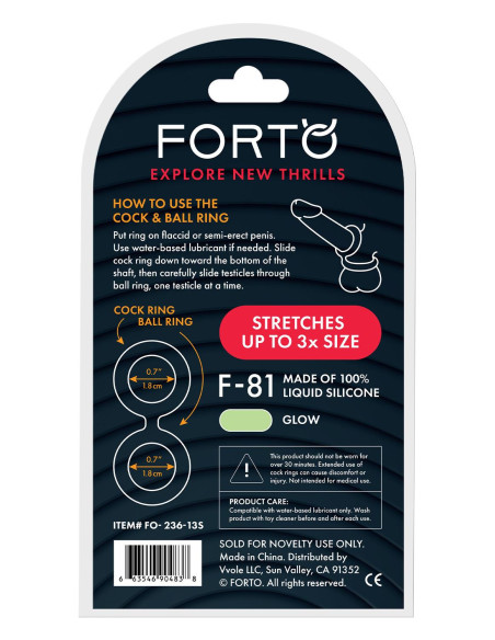 FORTO F-81 DOUBLE RING 44MM GLOW