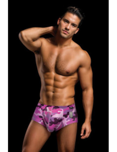 ENVY CAMO TRUNKS WITH DOG TAG PINK, S/M