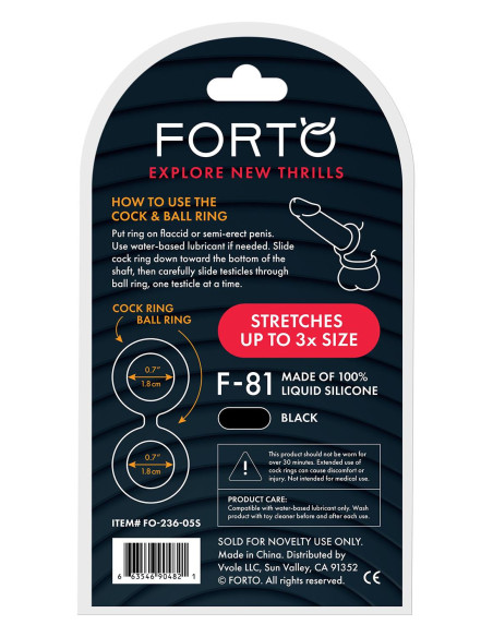 FORTO F-81 DOUBLE RING 44MM BLACK
