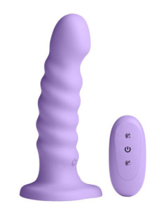 COLOURS RIBBED 6 INCH VIBRATING PURPLE