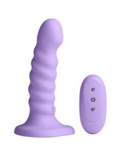 COLOURS RIBBED 5 INCH VIBRATING PURPLE