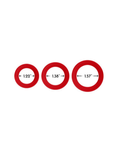 FORTO F-61 3 PIECE C-RING SET BLUE