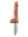DR. SKIN SILICONE DR. HAMMER 7 INCH THRUSTING DILDO WITH HANDLE BEIGE