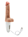 DR. SKIN SILICONE DR. HAMMER 7 INCH THRUSTING DILDO WITH HANDLE BEIGE