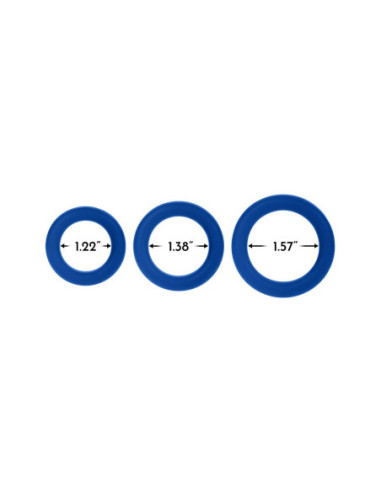 FORTO F-61 3 PIECE C-RING SET RED