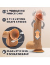 DR. SKIN SILICONE DR. PHILLIPS 8.5 INCH THRUSTING DILDO TAN