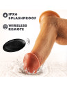 DR. SKIN SILICONE DR. PHILLIPS 8.5 INCH THRUSTING DILDO TAN