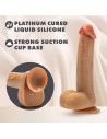 DR. SKIN SILICONE DR. PHILLIPS 8.5 INCH THRUSTING DILDO TAN