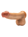 DR. SKIN SILICONE DR. PHILLIPS 8.5 INCH THRUSTING DILDO TAN
