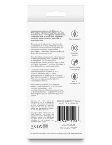 INYA SHIMMER METALLIC AQUA