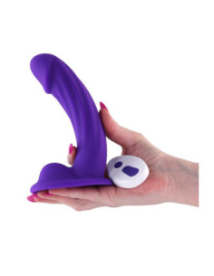 COLOURS CURVE VIBRATING 6 INCH DILDO PURPLE 2