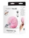 WHIPSMART 3 INCH FLUFFY BUNNY METAL PLUG WITH PINK TAIL