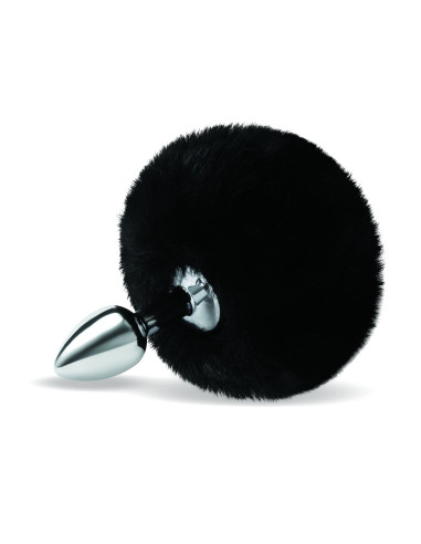 WHIPSMART 3 INCH FLUFFY BUNNY METAL PLUG WITH BLACK TAIL