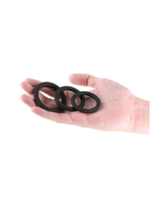RENEGADE 3PC SLIM RINGS BLACK 2