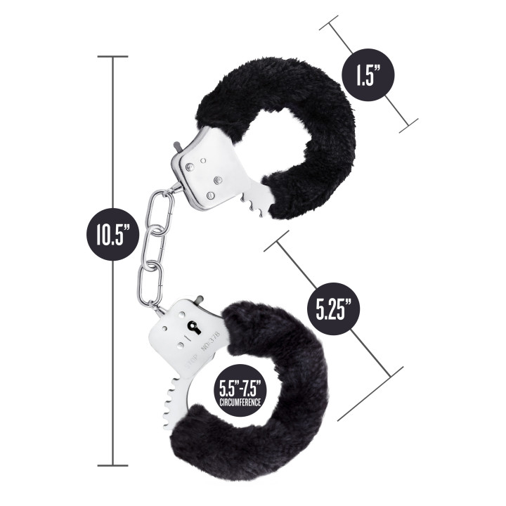 TEMPTASIA BEGINNER CUFFS BLACK
