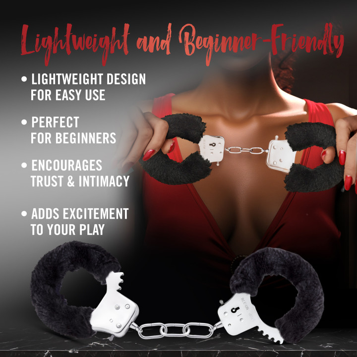 TEMPTASIA BEGINNER CUFFS BLACK