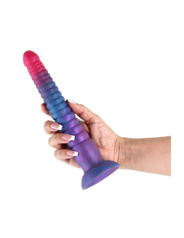 COLOURS STACKED 9 INCH DILDO PINK/BLUE