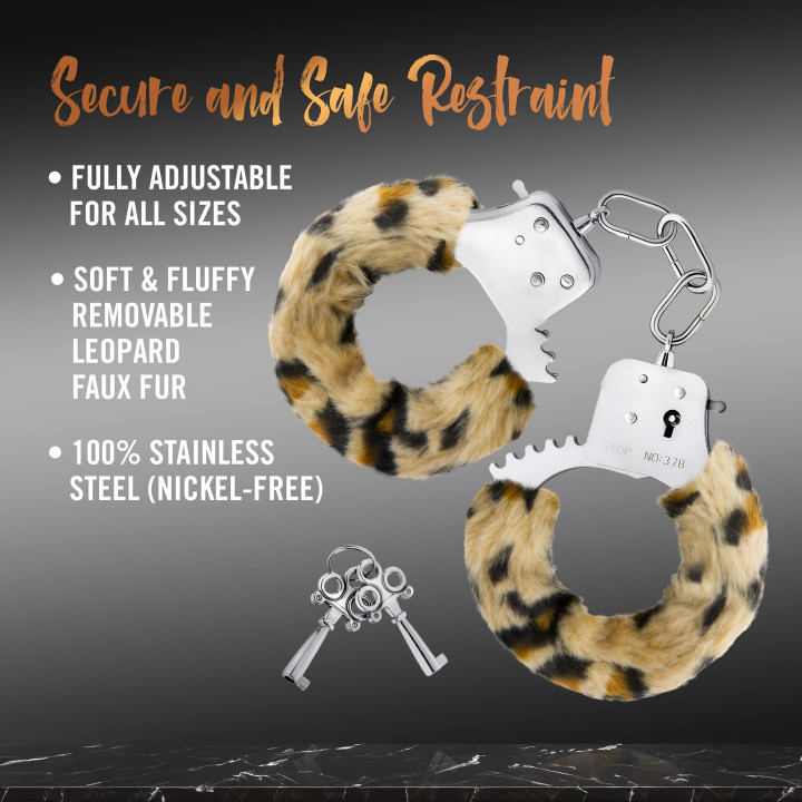TEMPTASIA BEGINNER CUFFS LEOPARD