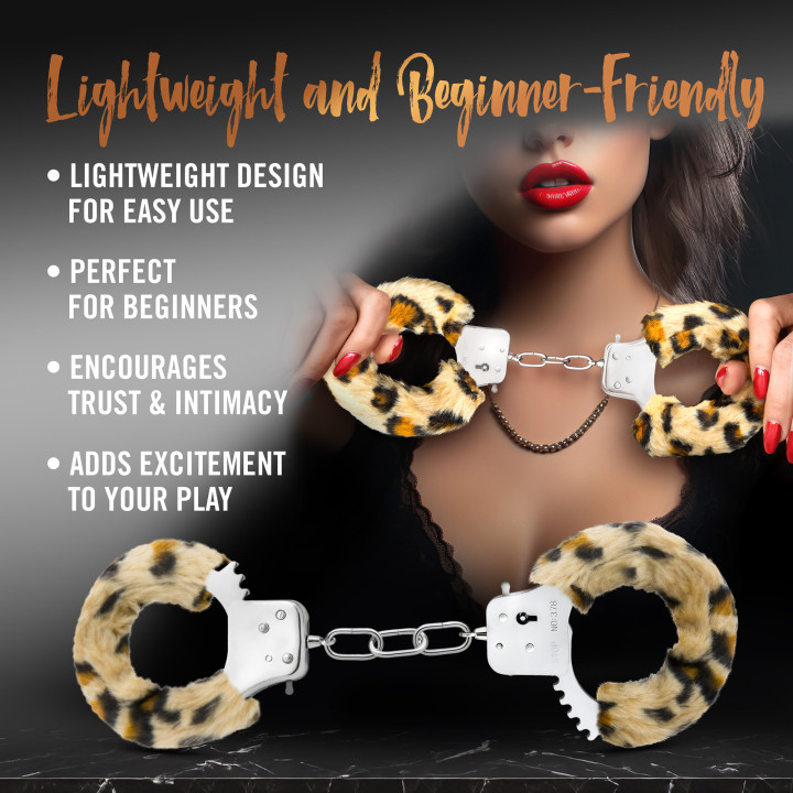 TEMPTASIA BEGINNER CUFFS LEOPARD
