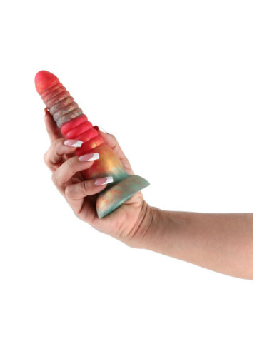 COLOURS STACKED 6 INCH DILDO RED/GOLD