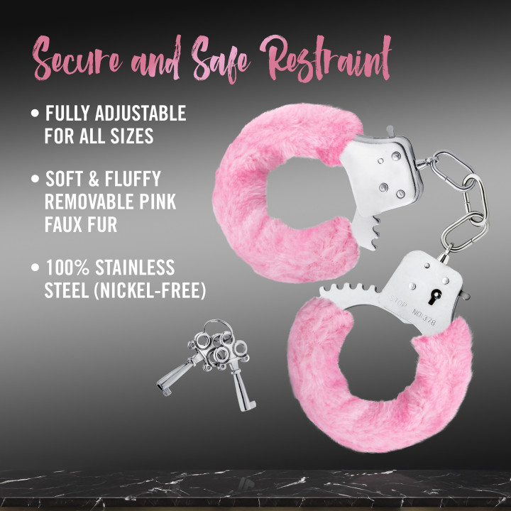 TEMPTASIA BEGINNER CUFFS PINK