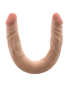 DR. SKIN PLUS 14” POSABLE DOUBLE DONG BEIGE