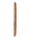DR. SKIN PLUS 14” POSABLE DOUBLE DONG BEIGE