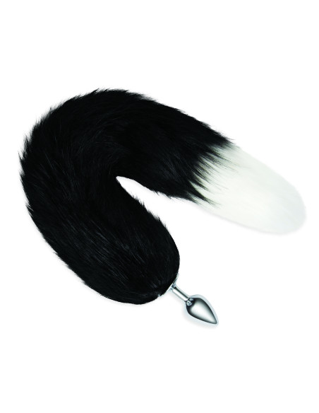 WHIPSMART 2,5 INCH METAL PLUG WITH 14 INCH BLACK INDIGO FOX TAIL
