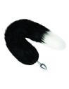 WHIPSMART 2,5 INCH METAL PLUG WITH 14 INCH BLACK INDIGO FOX TAIL