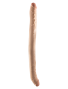 DR. SKIN PLUS 16.5” POSABLE DOUBLE DONG BEIGE