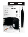 WHIPSMART 2,5 INCH METAL PLUG WITH 14 INCH BLACK INDIGO FOX TAIL