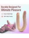 DR. SKIN PLUS 16.5” POSABLE DOUBLE DONG BEIGE