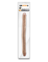 DR. SKIN PLUS 16.5” POSABLE DOUBLE DONG BEIGE