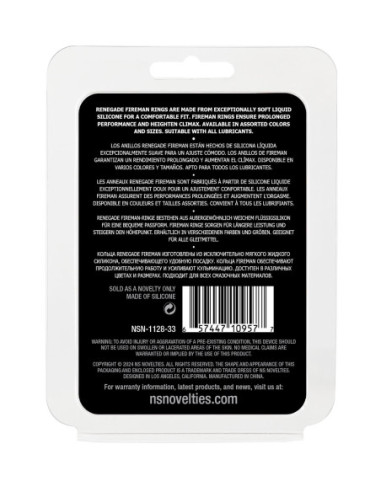 RENEGADE FIREMAN RING LARGE BLACK