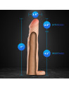 PERFORMANCE PLUS 2.5 INCH SILICONE PENIS XTENDER BEIGE