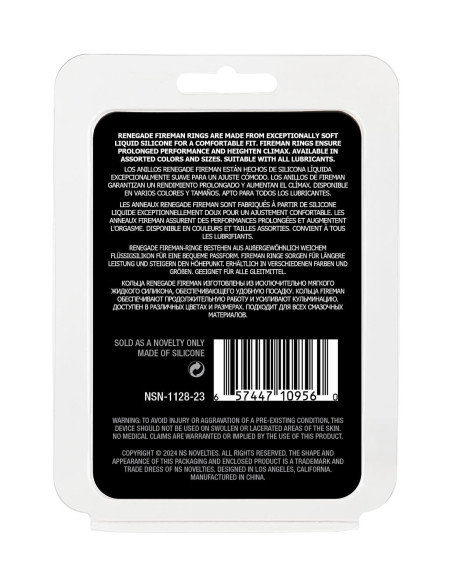 RENEGADE FIREMAN RING MEDIUM BLACK