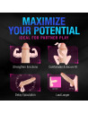 PERFORMANCE PLUS INTREPID 2 INCH SILICONE PENIS XTENDER BEIGE