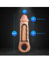 PERFORMANCE PLUS INTREPID 2 INCH SILICONE PENIS XTENDER BEIGE