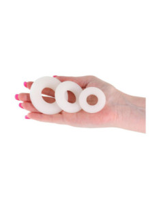 FIREFLY 3PC BUBBLE RINGS WHITE 2