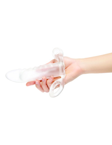 SIZE UP CLEAR VIEW VIBRATING PENIS EXTENDER
